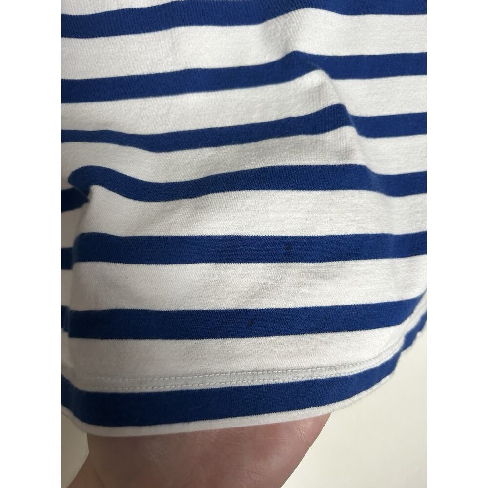 La Ligne Lean Lines Tee In White Blue Nautical Classic Size XS - Picture 2 of 6